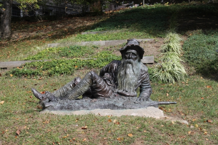 statue in an Irvington park