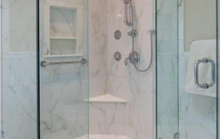 beautiful marble shower