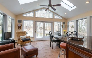 beautiful vaulted ceilings with skylights